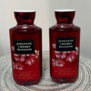 BBW Japanese Cherry Blossom Body Wash Set of 2 NWT